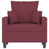 vidaXL Sessel Weinrot 60 cm Stoff