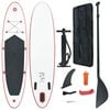 vidaXL SUP-Board Aufblasbar Rot und Wei&szlig;