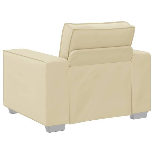 vidaXL Sofa 59cm Creme Stoff