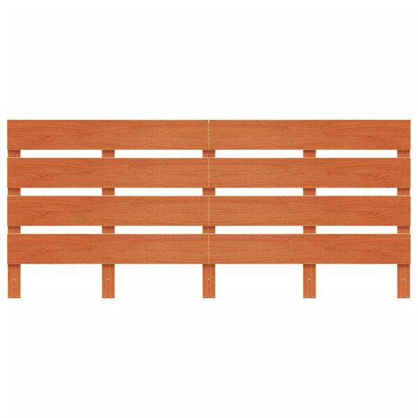 vidaXL Kopfteil Wachsbraun 135 cm Massivholz Kiefer