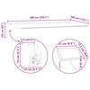 vidaXL Einziehbare Markise Mehrfarbig 600 x 300 cm Stoff