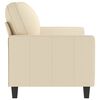 vidaXL 2-Sitzer-Sofa Creme 140 cm Stoff