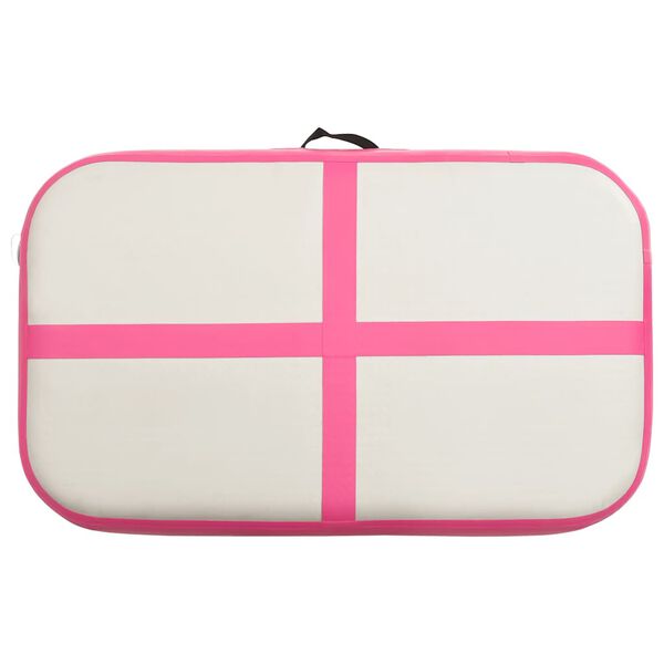vidaXL Aufblasbare Gymnastikmatte mit Pumpe 60x100x15 cm PVC Rosa