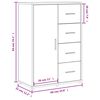 vidaXL Sideboards 2 Stk. Schwarz 60x31x84 cm Holzwerkstoff