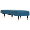 vidaXL Chaiselongue Blau Samt