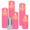 vidaXL 5-tlg. LED-Kerzen-Set Elektrisch mit Fernbedienung Warmwei&szlig;