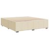 vidaXL Bettgestell ohne Matratze Creme 180x200 cm Stoff