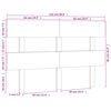 vidaXL Kopfteil Schwarz 124x3x81 cm Massivholz Kiefer