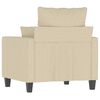 vidaXL Sessel Creme 60 cm Stoff
