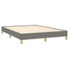 vidaXL Bettgestell ohne Matratze Dunkelgrau 160x200 cm Stoff