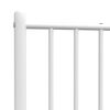 vidaXL Ersatz-Kopfteil Metall Wei&szlig; 75 cm