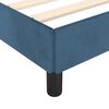 vidaXL Bettgestell ohne Matratze Dunkelblau 90x190 cm Samt