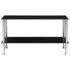 vidaXL Couchtisch Schwarz 110x43x60 cm Hartglas