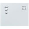 vidaXL Magnettafel Wandmontage Wei&szlig; 60x50 cm Hartglas