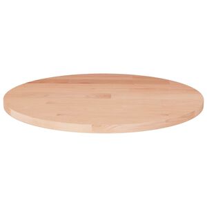 vidaXL Runde Tischplatte &Oslash;30x1,5 cm Unbehandeltes Massivholz Eiche