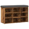 vidaXL Schuhbank Altholz-Optik 82x32x50 cm Holzwerkstoff