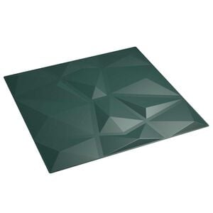 vidaXL Wandpaneele 24 stk. 50 x 50 cm Gr&uuml;n XPS Schaum