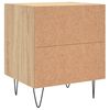 vidaXL Nachttische 2 Stk. Sonoma-Eiche 40x35x47,5 cm Holzwerkstoff