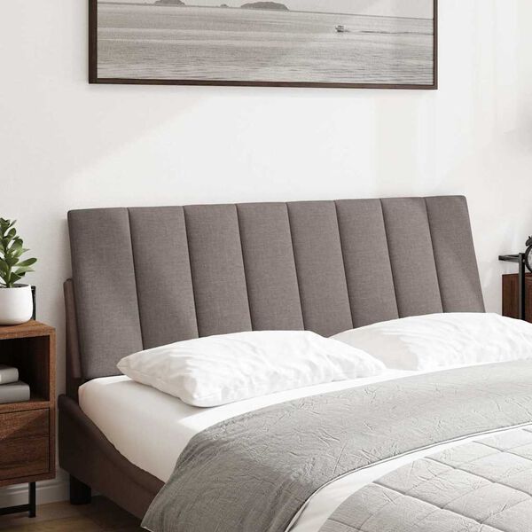 vidaXL Kopfteil-Kissen "Hanko" Taupe 120 cm Stoff