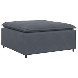 vidaXL Modulares Sofa Fu&szlig;hocker-Modul Dunkelgrau 100x100x48 cm