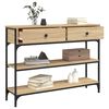 vidaXL Konsolentisch Sonoma-Eiche 100x25x75 cm Holzwerkstoff