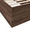 vidaXL Bettgestell ohne Matratze Braun Eiche 75x190 cm Holzwerkstoff