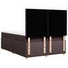 vidaXL Boxspringbett mit Matratze Dunkelbraun 140x190 cm Stoff