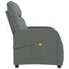vidaXL Massagesessel Dunkelgrau Stoff