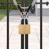 vidaXL U Schloss mit Schl&uuml;sseln 2 pcs Messing Eisen