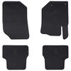 vidaXL Autofu&szlig;matte 4 pcs Schwarz Geeignet f&uuml;r DS3 2019- Gummi