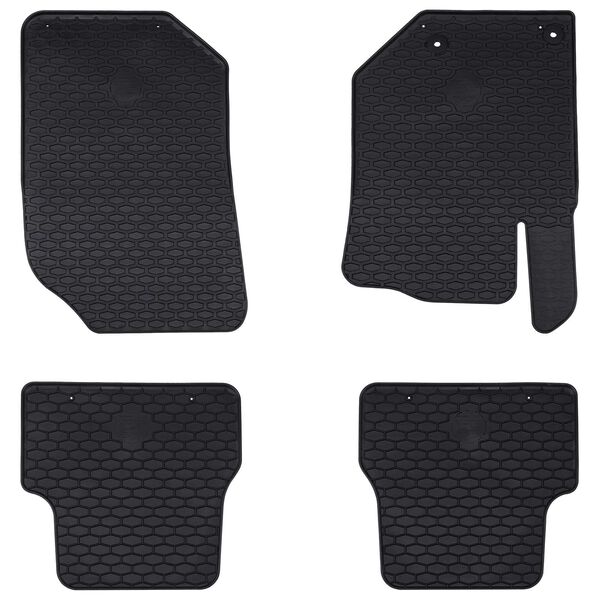 vidaXL Autofu&szlig;matte 4 pcs Schwarz Geeignet f&uuml;r DS3 2019- Gummi