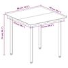 vidaXL 3-tlg. Garten-Essgruppe mit Auflagen Poly Rattan und Glas
