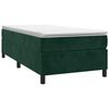 vidaXL Boxspringbettgestell Dunkelgr&uuml;n 80x200 cm Samt