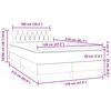 vidaXL Boxspringbett mit Matratze Dunkelblau 120x210 cm Samt