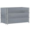 vidaXL Pflanzkasten Grau 100x50 cm Massivholz Kiefer