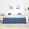 vidaXL Plattformbettgestell Blau 200 x 200 cm Stoff
