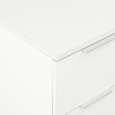 vidaXL Sideboard Hochglanz-Weiß 60x35x80 cm Holzwerkstoff
