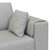 Stoffsofa mit Kissen Wolken-Grau 208 cm Stoff