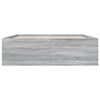 vidaXL Bettgestell Grau Sonoma 160x200 cm Holzwerkstoff