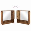 vidaXL Badezimmerm&ouml;bel-Set 2 pcs Altholz Holzwerkstoff & Metall