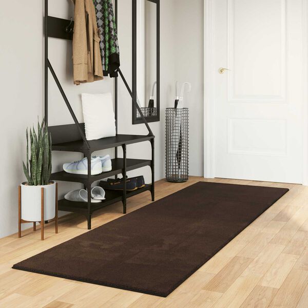vidaXL Bereichsteppiche Rechtwinklig HUARTE Braun 250 x 80 cm