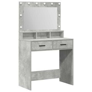 vidaXL Schminktisch Beton Grau 79 x 41 x 135 cm Holzwerkstoff