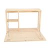 Esschert Design Wandbar mit Klappbarer Ablage M Natur