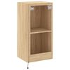 vidaXL TV-Wandschrank mit LED-Leuchten Sonoma-Eiche 40,5x35x80 cm