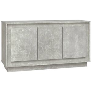 vidaXL Sideboard Betongrau 102x35x55 cm Holzwerkstoff