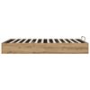 vidaXL Ottoman Bettgestell Artisan-Eiche 135 x 190 cm Holzwerkstoff