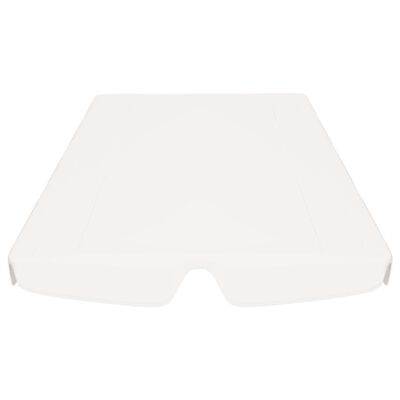 vidaXL Ersatzdach für Hollywoodschaukel Weiß 150/130x70/105 cm