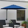 vidaXL Garten-Sonnenschirm Azurblau 248 x 248 x 148 cm