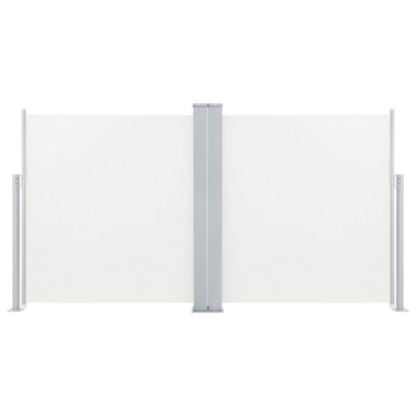 vidaXL Ausziehbare Seitenmarkise Cremeweiß 100 x 600 cm