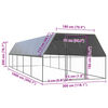 vidaXL Outdoor-H&uuml;hnerk&auml;fig 3x10x2 m Verzinkter Stahl